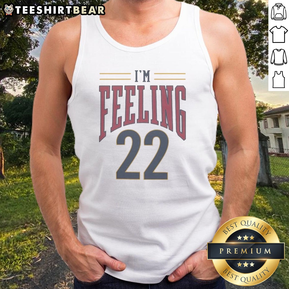 premium-cleveland-cavaliers-i-m-feeling-22-basketball-team-nba-logo-tank-top Premium Cleveland Cavaliers I'M Feeling 22 Basketball Team NBA Logo Tank Top displayed on a neutral background