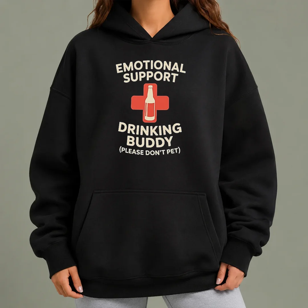 premium-emotional-support-drinking-buddy-hoodie Premium Emotional Support Drinking Buddy Hoodie