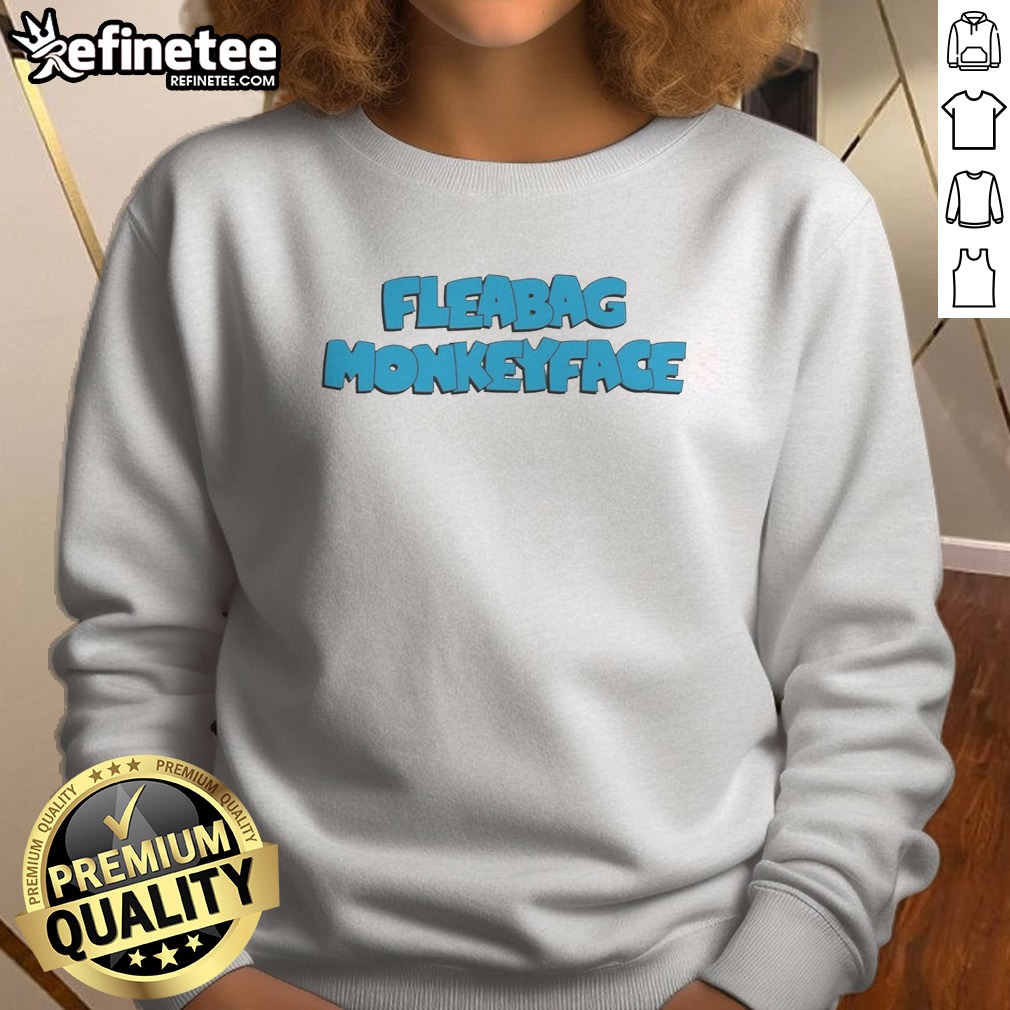 premium-fleabag-monkeyface-sweatshirt Premium Fleabag Monkeyface sweatshirt featuring a unique and playful graphic design.