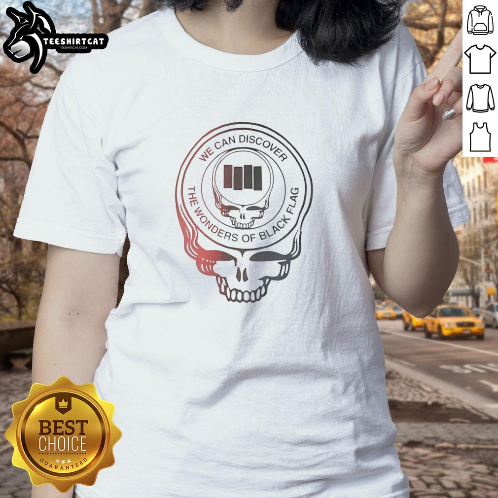 premium-grateful-dead-we-can-discover-the-wonders-of-black-flag-ladies-tee Alt Text: Premium Grateful Dead We Can Discover The Wonders Of Black Flag ladies tee featuring vibrant graphics and soft fabric.