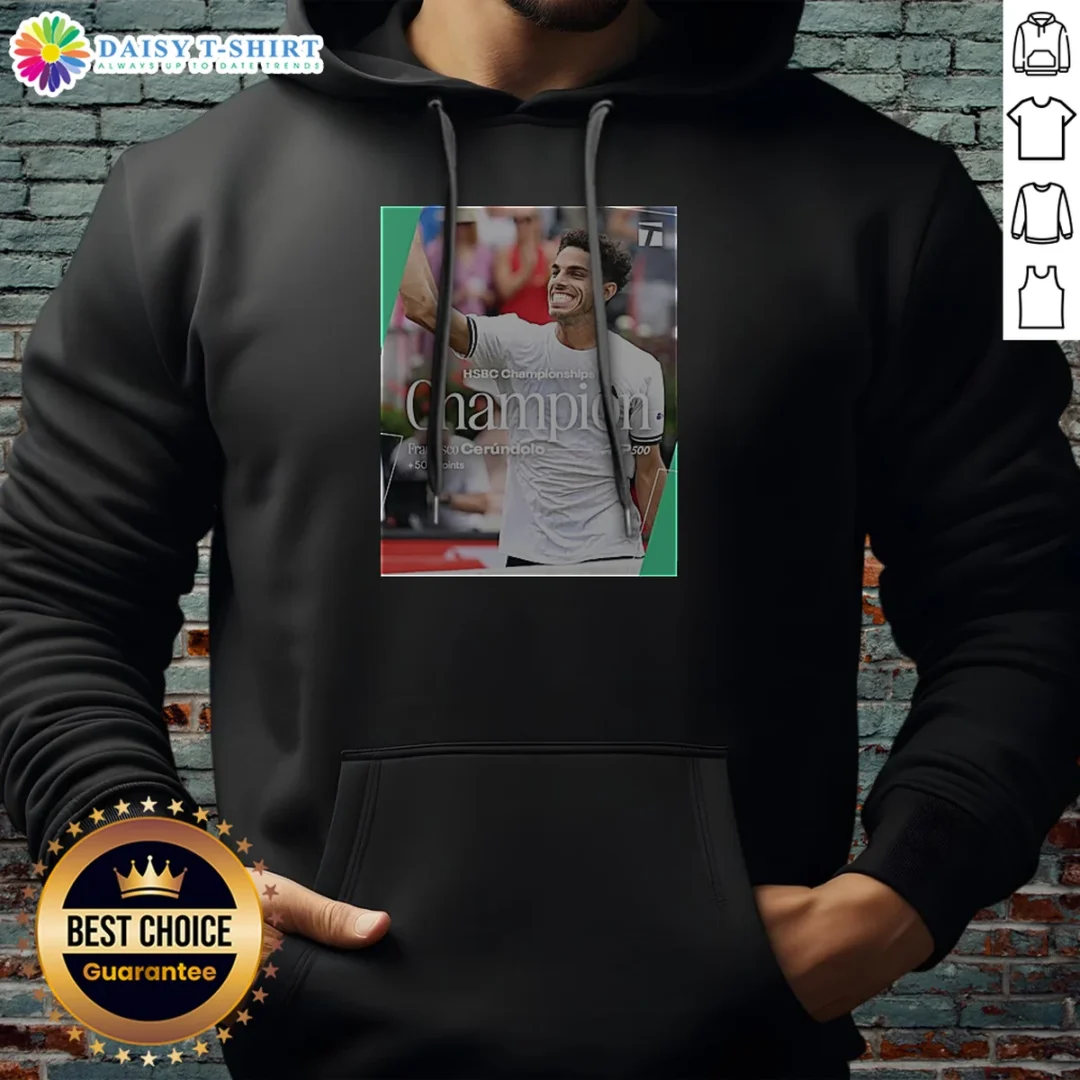 Premium HSBC Championships Champion Francisco Cerndolo ATP 500 Hoodie Premium HSBC Championships Champion Francisco Cerndolo ATP 500 Hoodie