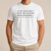 Premium If My Dad Didn'T Want Me To Make Dead Dad Jokes Then He Shouldn'T Have Died graphic t shirt in black, unisex fit