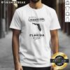 Premium Just A Jersey Girl In A Florida World Map Shirt featuring a unique state map design on a comfortable short sleeve tee