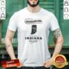 Premium Just A Michigan Girl In An Indiana World shirt optimized, soft cotton crew neck tee with bold text design