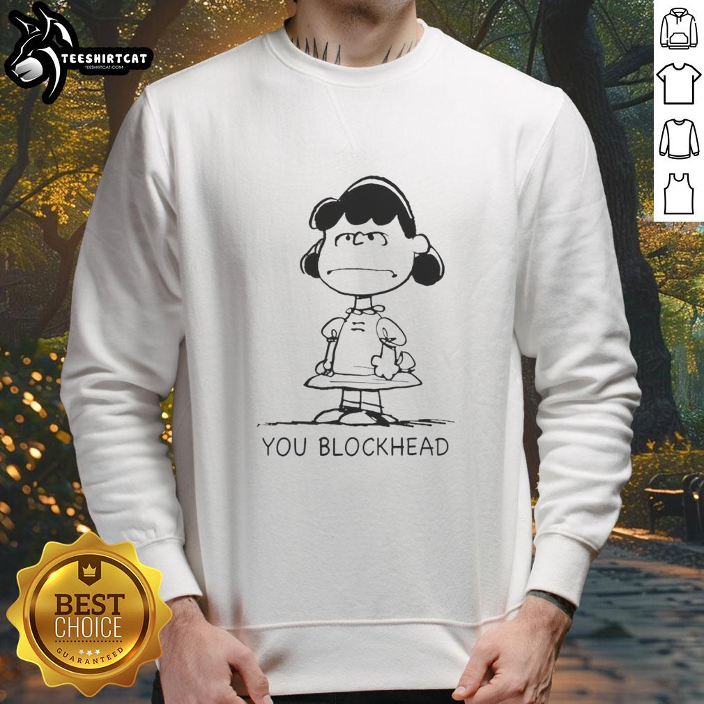 premium-lucy-peanuts-you-blockhead-sweatshirt Premium Lucy Peanuts You Blockhead Sweatshirt featuring vibrant graphics and cozy design for fans of the Peanuts gang.