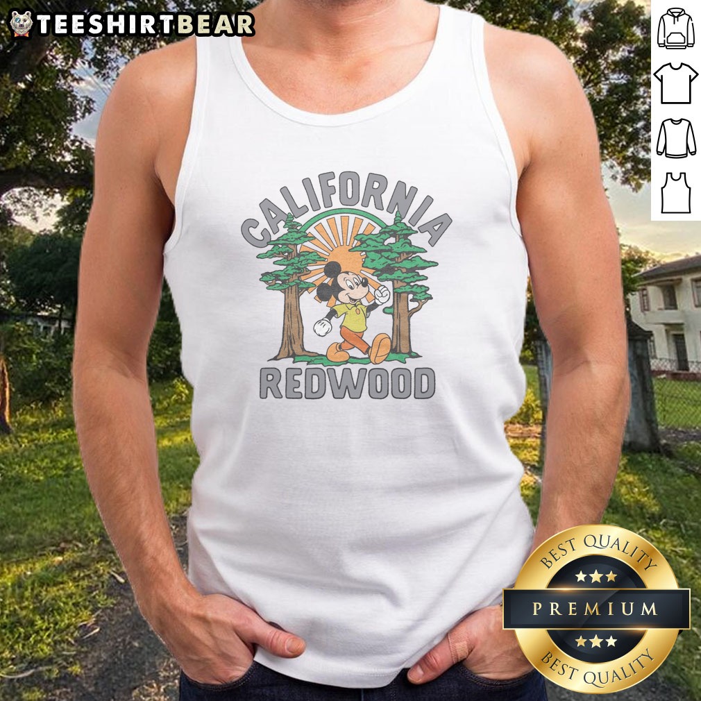 premium-mickey-mouse-california-redwood-tank-top Premium Mickey Mouse California Redwood Tank top featuring a vibrant graphic design