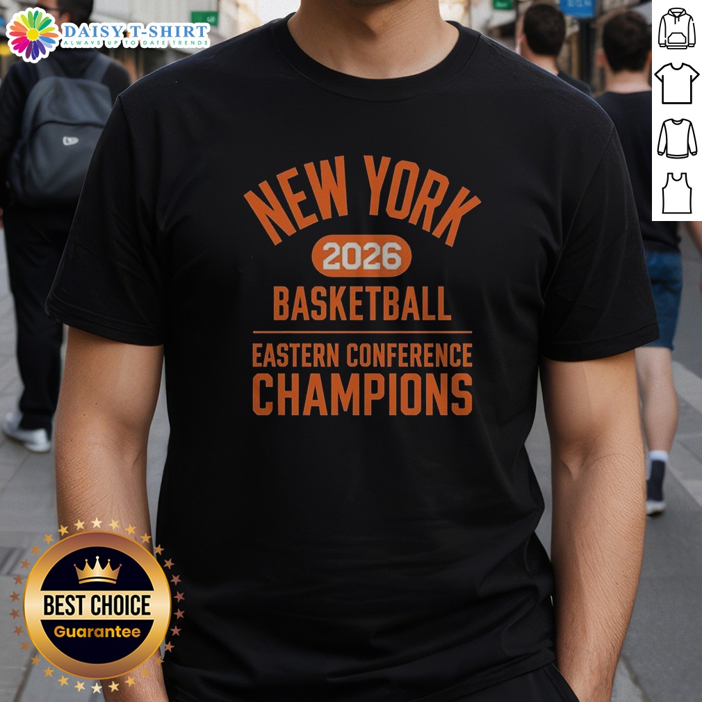 premium-new-york-knicks-2026-basketball-eastern-conference-nba-champions-shirt Premium New York Knicks 2026 Basketball Eastern Conference NBA Champions Shirt in navy blue with bold championship text
