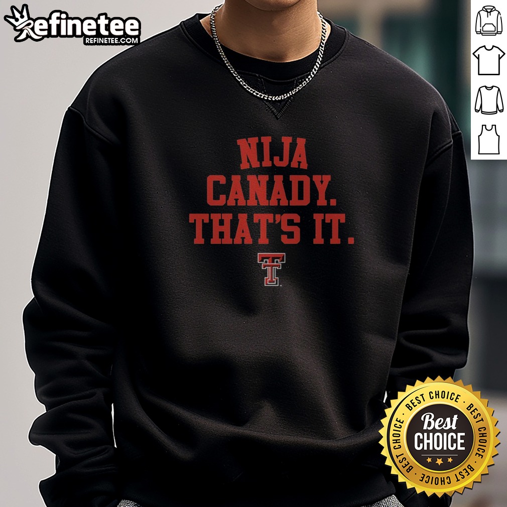 premium-nija-canady-that-is-it-texas-tech-red-raiders-basketball-signature-sweatshirt Premium Nija Canady That Is It Texas Tech Red Raiders Basketball Signature sweatshirt in red with bold lettering