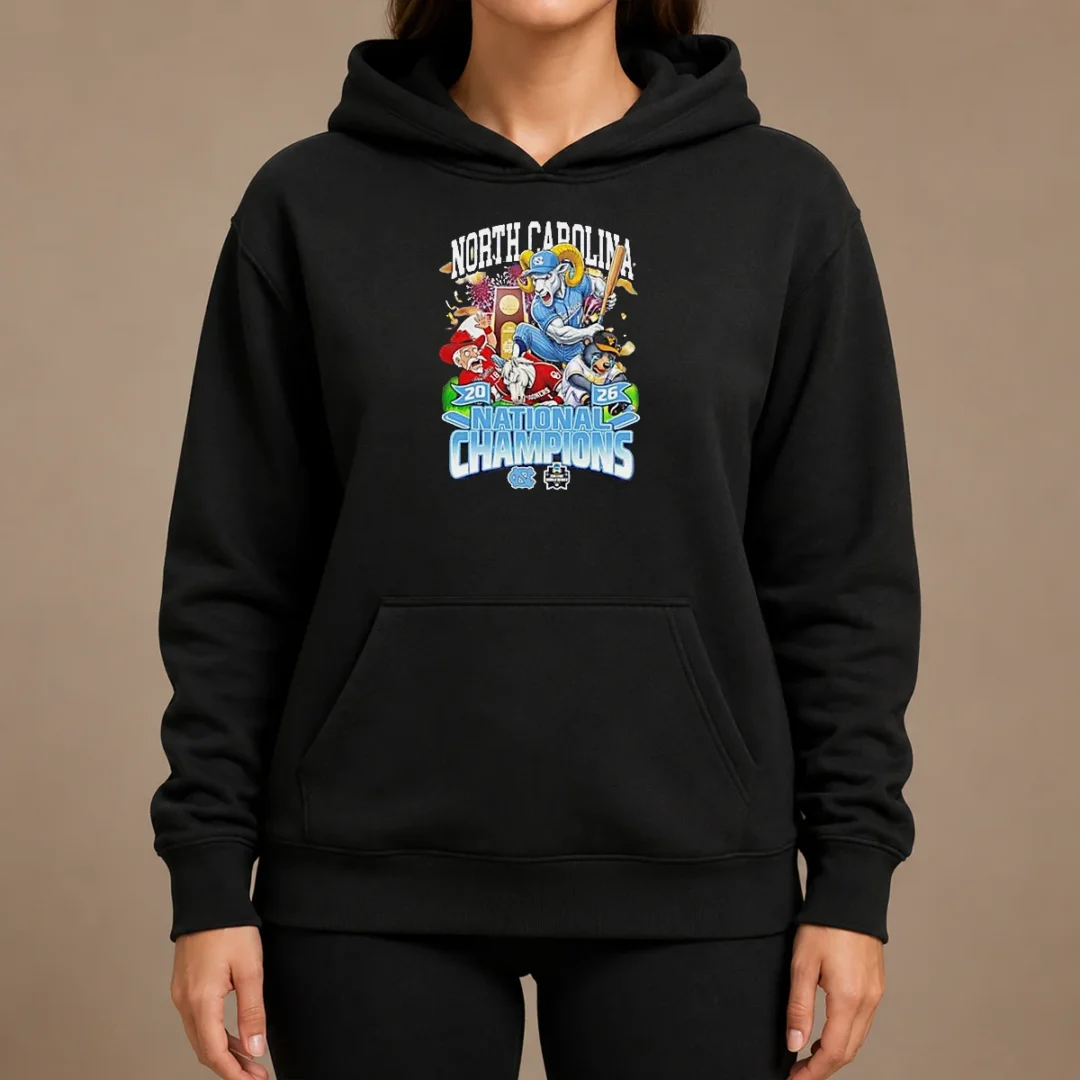Premium North Carolina 20 26 National Champions Tar Heels Baseball Hoodie Premium North Carolina 20 26 National Champions Tar Heels Baseball Hoodie