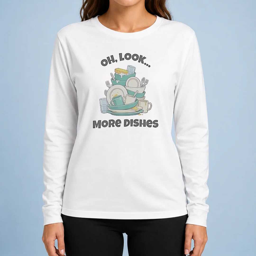 premium-oh-look-more-dishes-long-sleeve-shirt Premium Oh Look More Dishes Long Sleeve Shirt