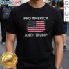 Premium Patriotic Dissenter American Flag Pro America Anti Trump Shirt displayed on a neutral background.