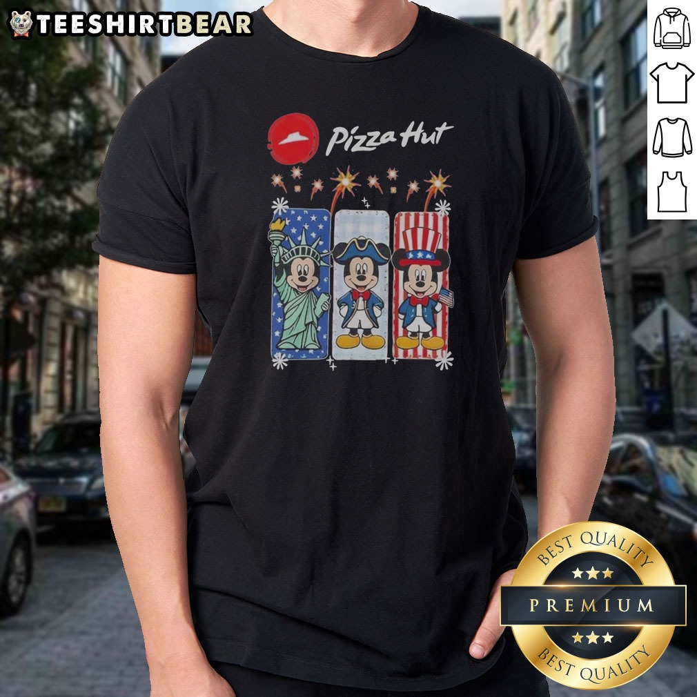 premium-pizza-hut-mickey-mouse-usa-patriotic-fireworks-shirt Premium Pizza Hut Mickey Mouse USA Patriotic Fireworks Shirt featuring a vibrant patriotic design on a comfortable short-sleeve cotton tee