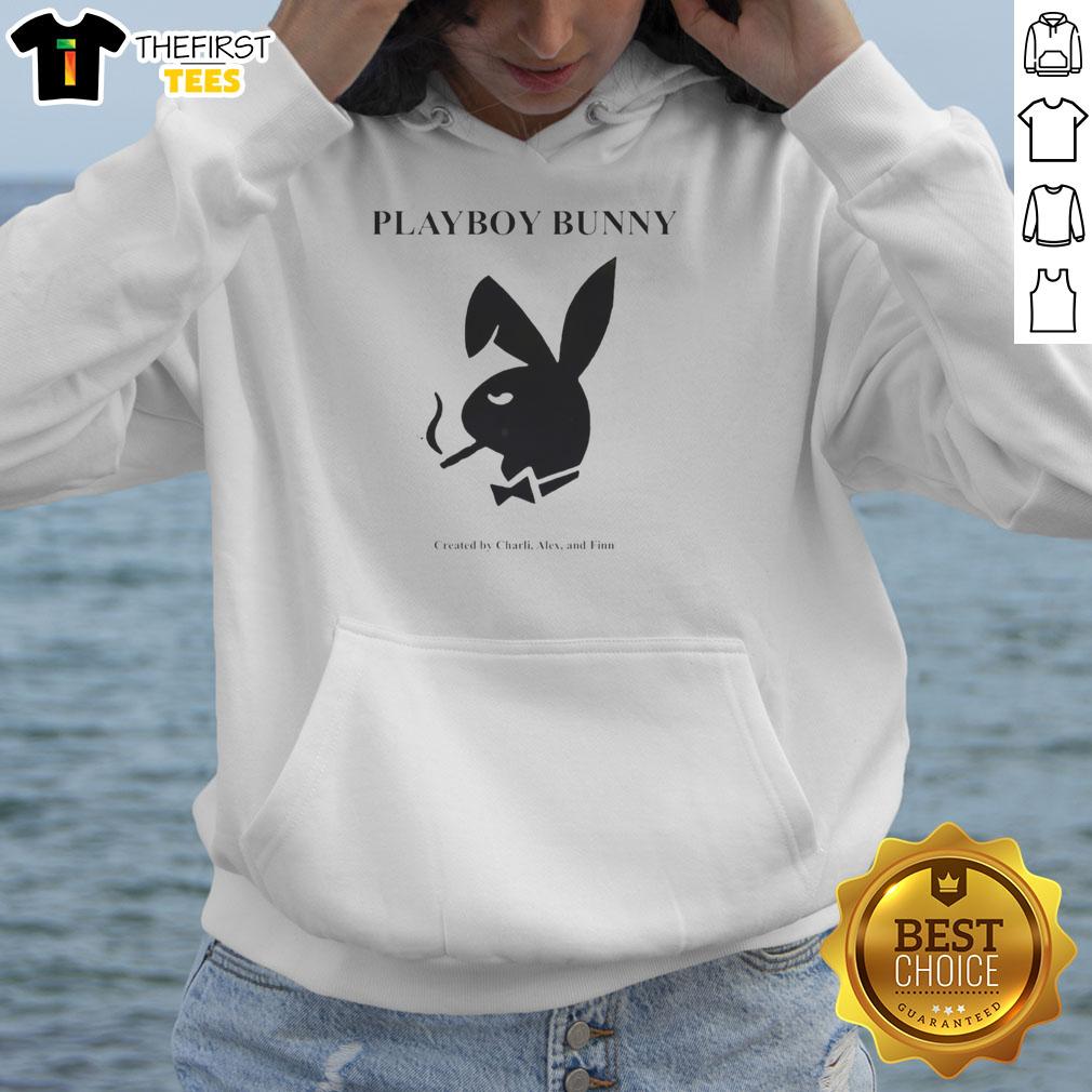 premium-playboy-smoker-rabbit-bowtie-created-by-charli-alex-and-finn-hoodie Premium Playboy Smoker Rabbit Bowtie hoodie designed by Charli Alex and Finn, showcasing unique style and creativity.