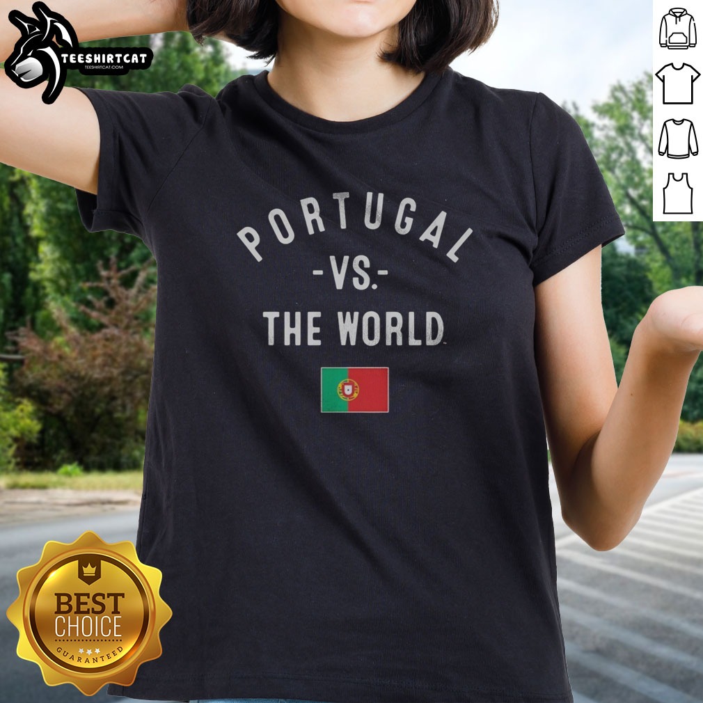 premium-portugal-vs-the-world-fifa-world-cup-2026-having-flag-ladies-shirt Premium Portugal Vs The World FIFA World Cup 2026 Having Flag Ladies shirt in white with graphic print