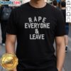 Premium Roman Reigns Wwe Tribal Chief Logo Smash Everyone And Leave Shirt displayed on a hanger