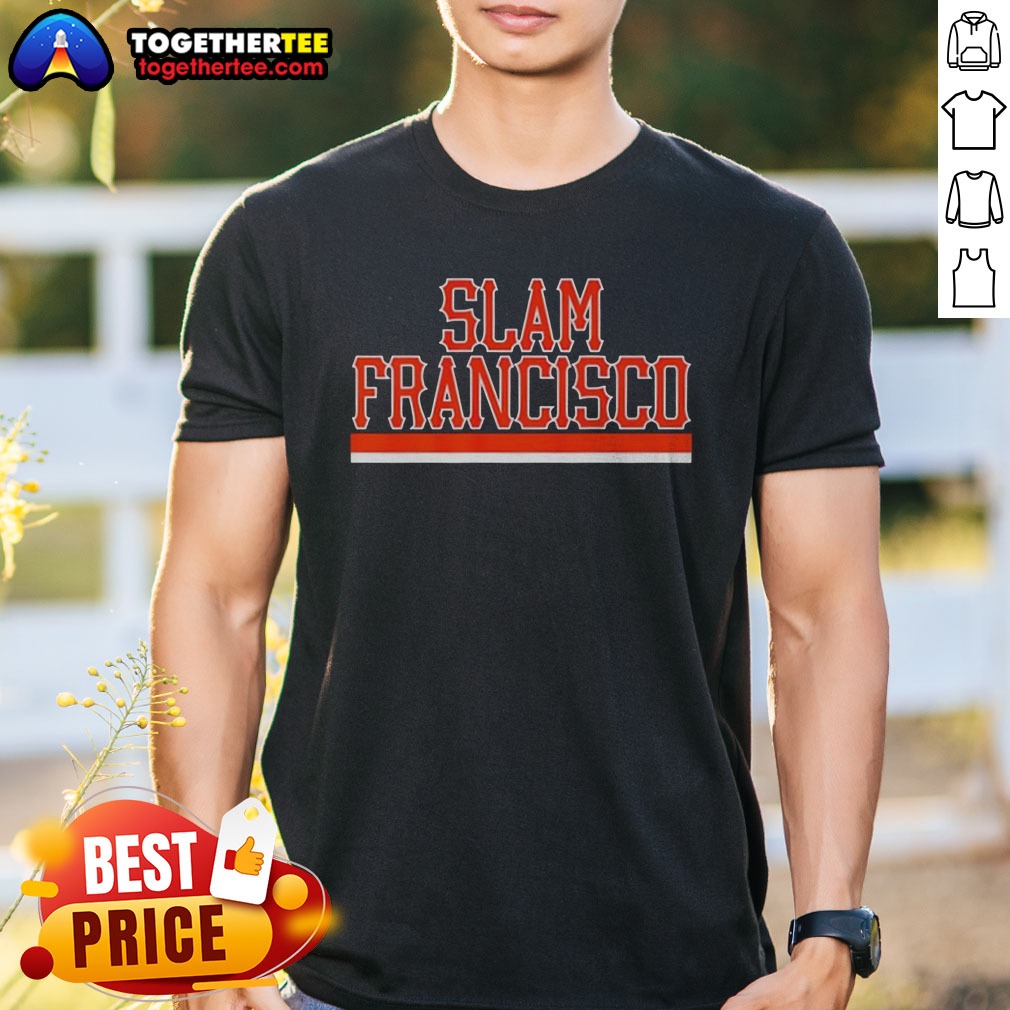 Premium San Francisco Giants MLB Slam Francisco Team Logo Shirt Premium San Francisco Giants MLB Slam Francisco Team Logo Shirt in black short sleeve cotton tee