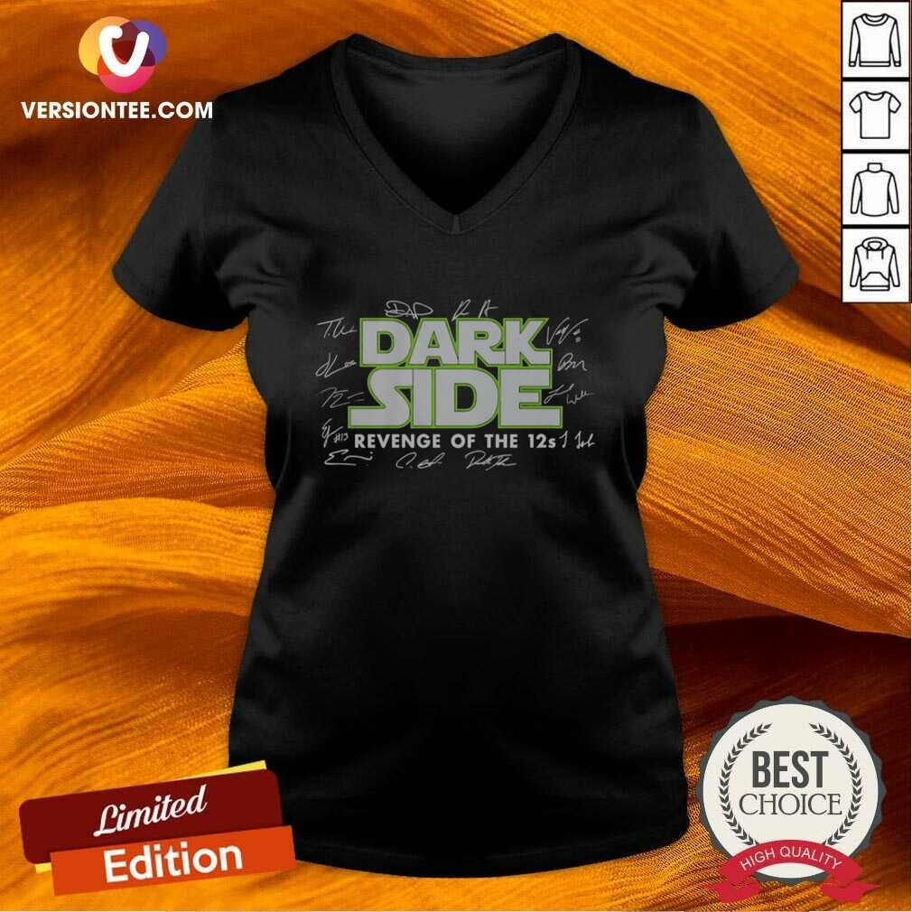premium-seattle-seahawks-dark-side-revenge-of-the-12s-signatures-v-neck-optimized Premium Seattle Seahawks Dark Side Revenge Of The 12s Signatures v neck optimized in dark fabric with team-themed graphic