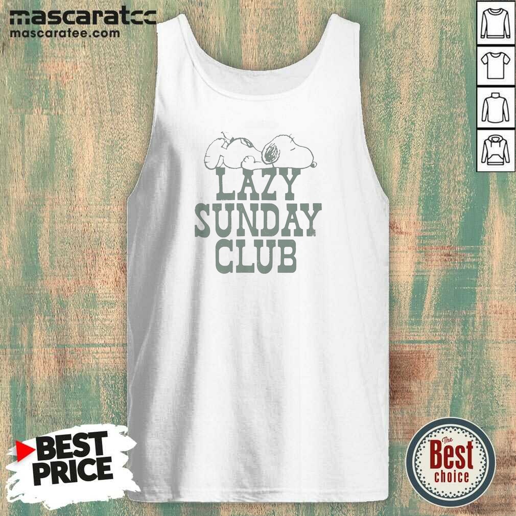 premium-snoopy-lazy-sunday-club-tank-top-tank-top-optimized Premium Snoopy Lazy Sunday Club Tank Top tank top optimized showing a relaxed fit with Snoopy graphic on front