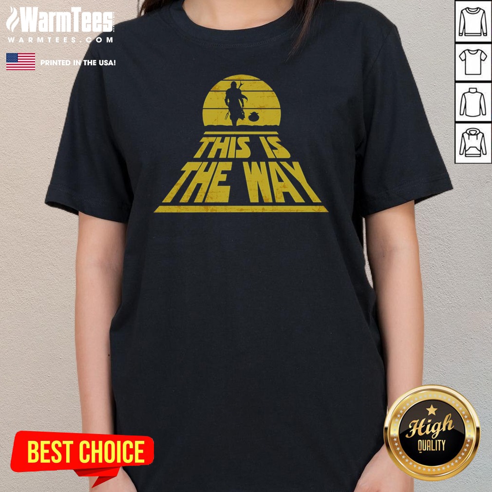 premium-the-mandalorian-and-grogu-star-wars-this-is-the-way-ladies-tee Premium The Mandalorian And Grogu Star Wars This Is The Way ladies tee in black, featuring iconic characters and slogan
