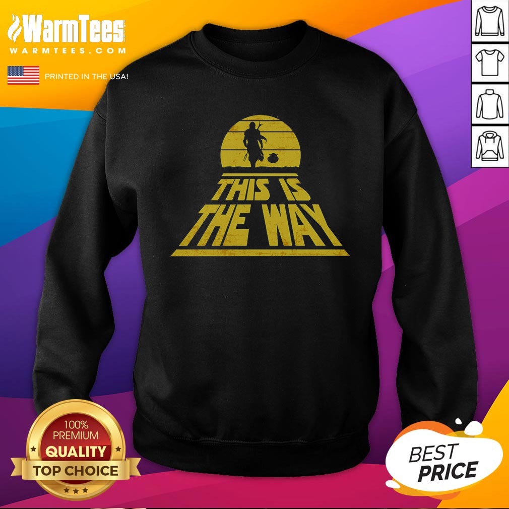 premium-the-mandalorian-and-grogu-star-wars-this-is-the-way-sweatshirt Premium The Mandalorian And Grogu Star Wars This Is The Way sweatshirt in dark gray with front graphic print