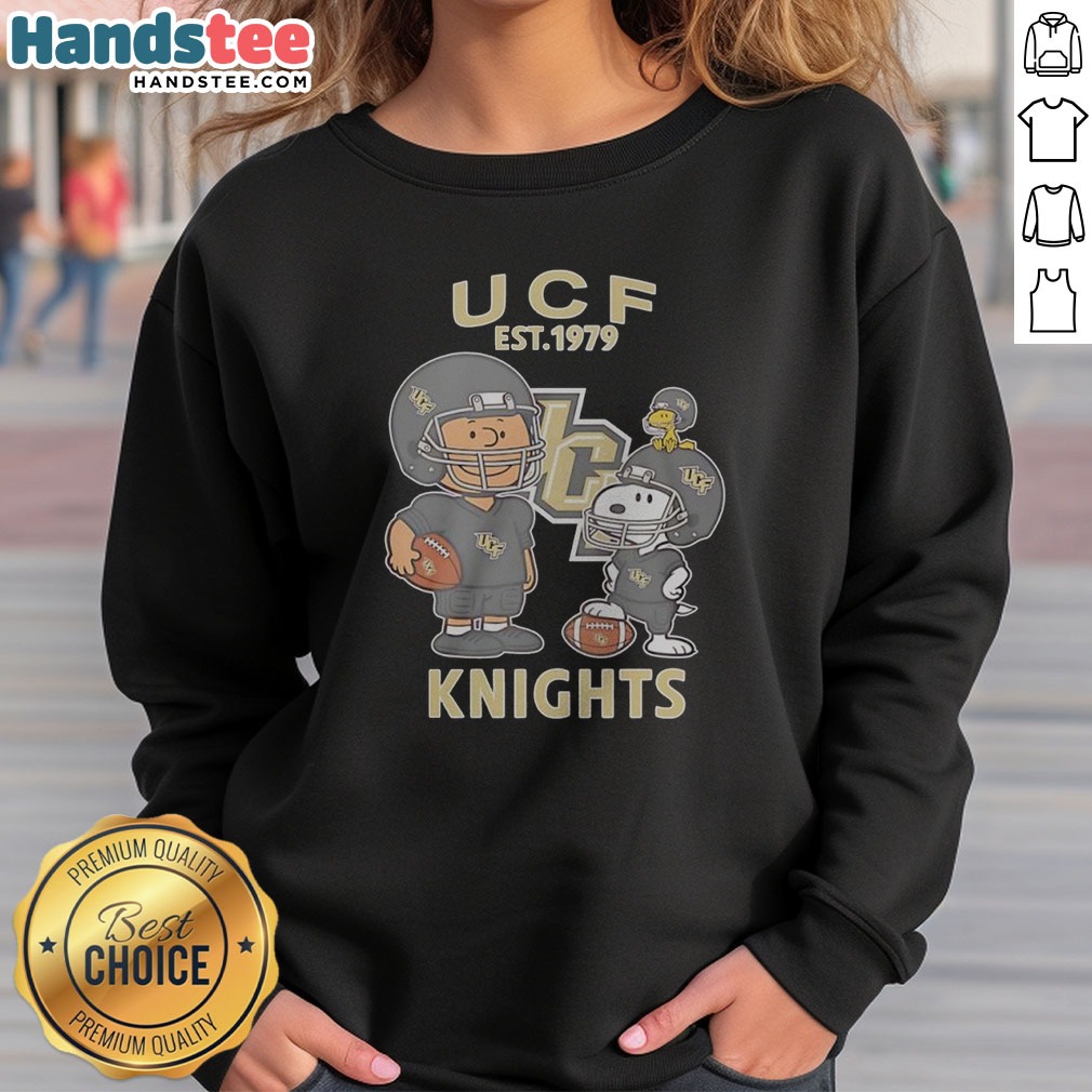 premium-the-peanuts-ucf-knights-football-est-1979-sweatshirt Premium The Peanuts UCF Knights Football Est 1979 sweatshirt featuring classic crewneck design in black