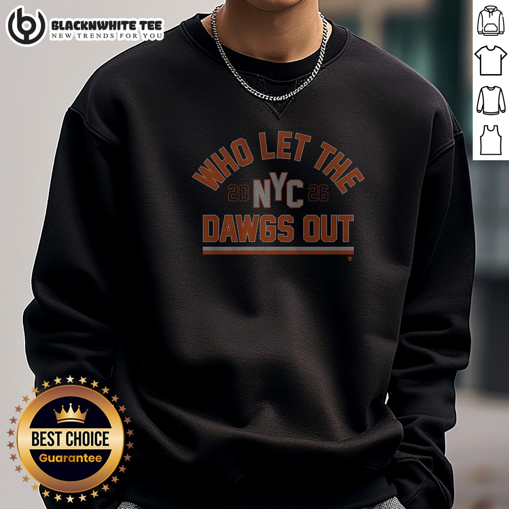 premium-top-new-york-who-let-the-dawgs-out-sweashirt Premium Top New York Who Let The Dawgs Out Sweashirt