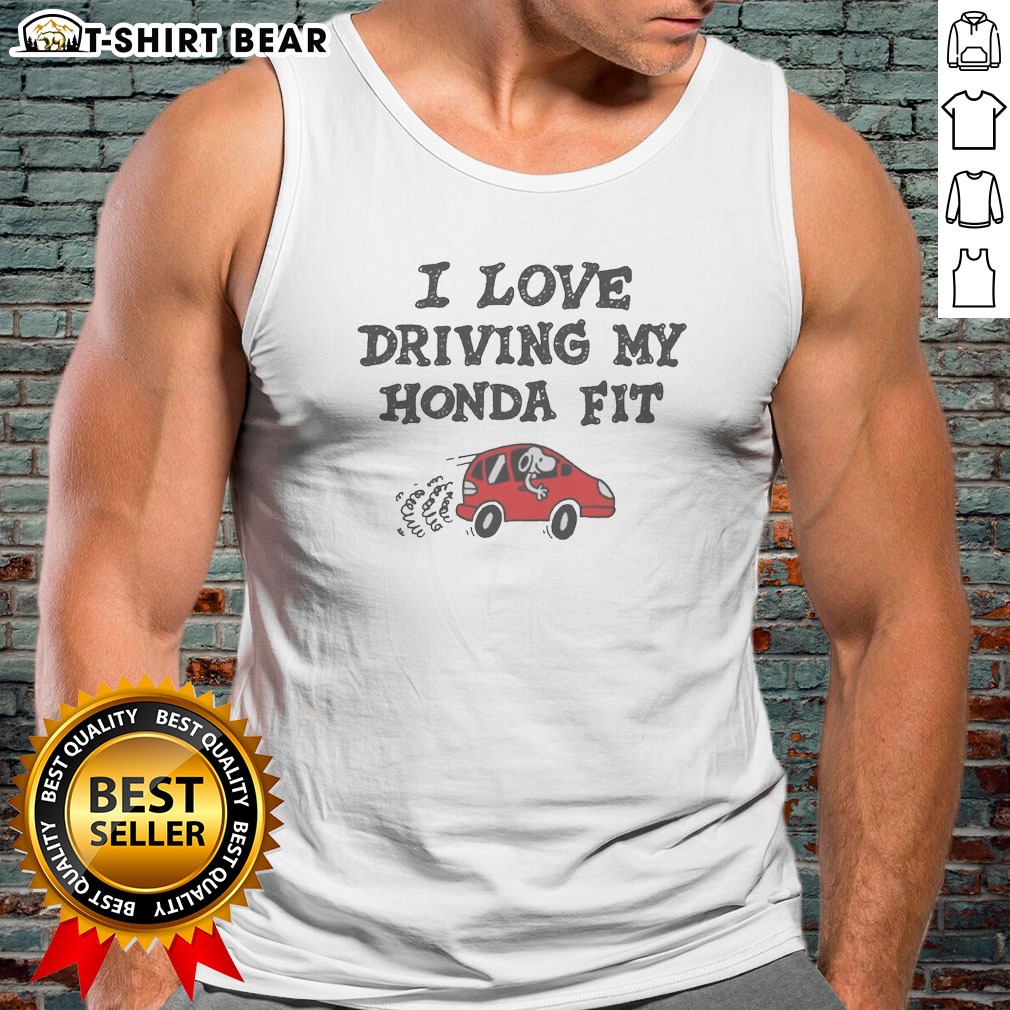 premium-top-snoopy-i-love-driving-my-honda-fit-tank-top Premium Top Snoopy I Love Driving My Honda Fit Tank Top