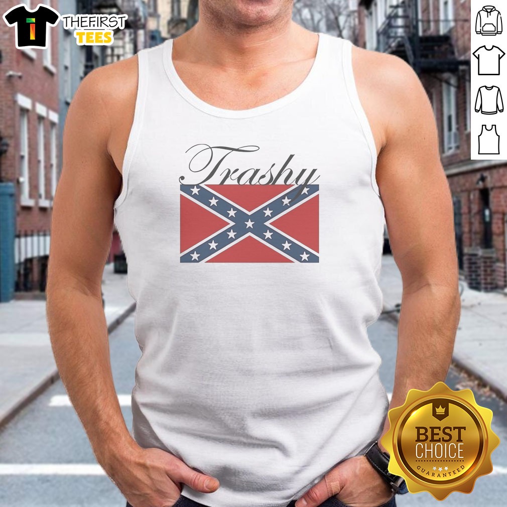 premium-trashy-confederate-flag-tank-top Premium Trashy Confederate Flag Tank Top