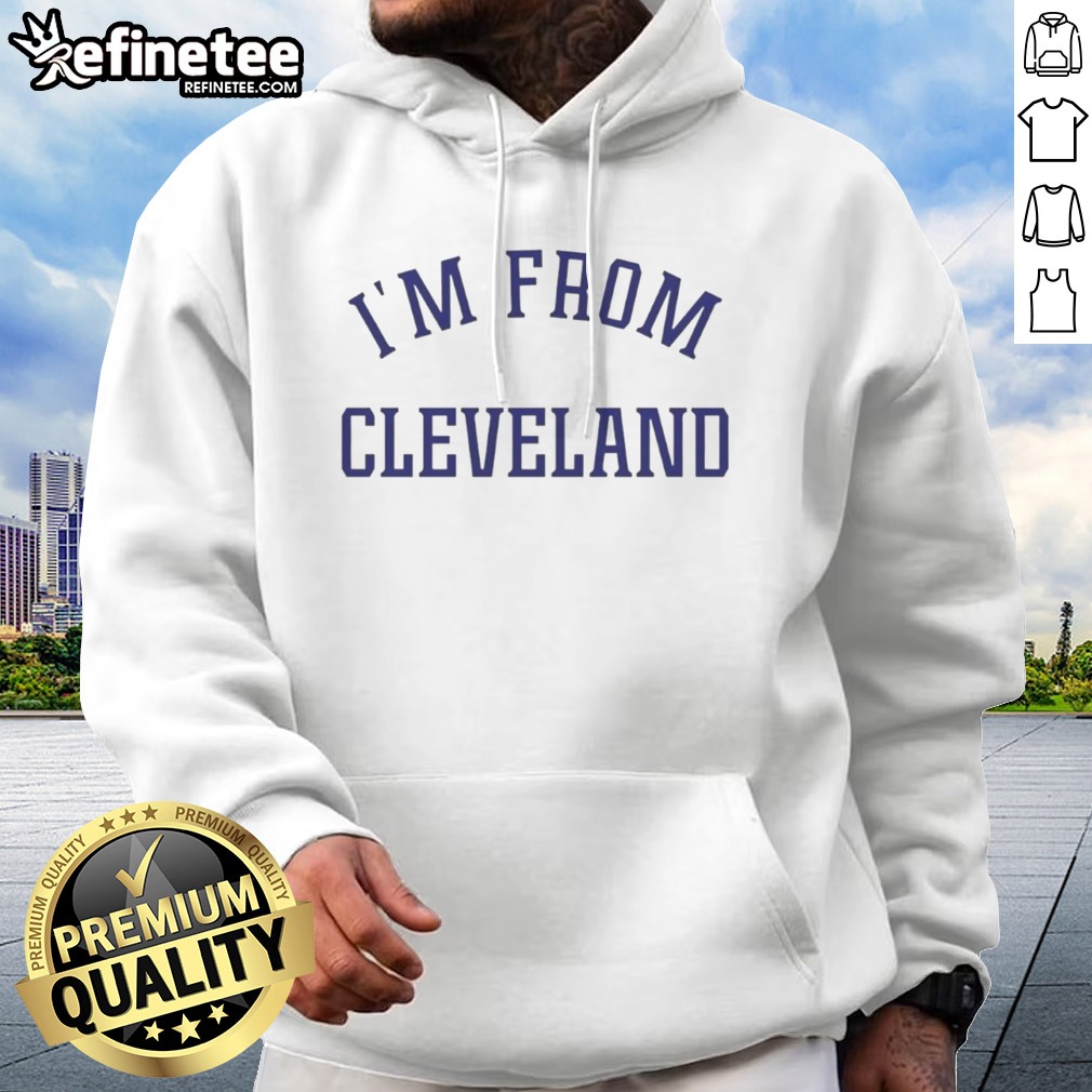 premium-travis-kelce-i-m-from-cleveland-hoodie Premium Travis Kelce I'M From Cleveland hoodie displayed in a vibrant setting, showcasing its unique design.