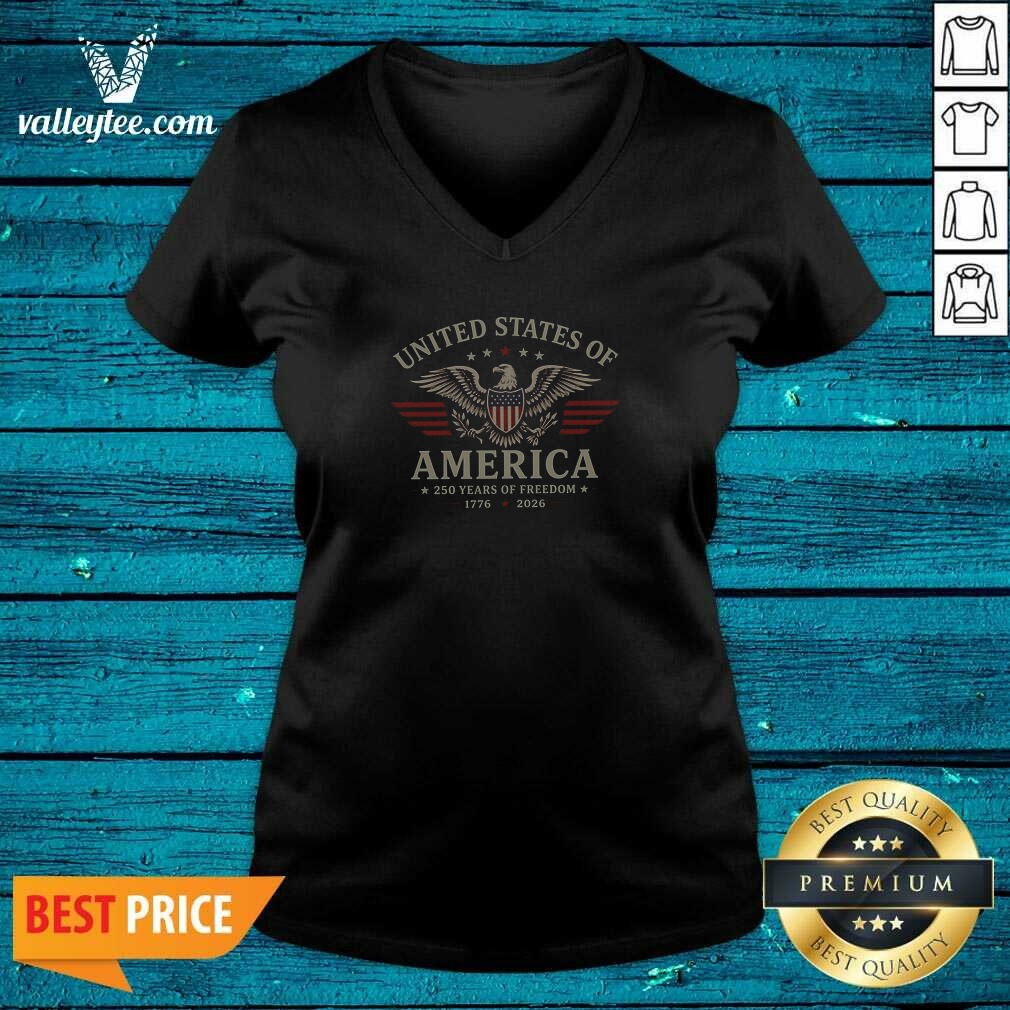 premium-united-states-of-america-250-years-of-freedom-1776-2026-bald-eagle-patriotic-unisex-v-neck-t-shirt-v Premium United States Of America 250 Years Of Freedom 1776 2026 Bald Eagle Patriotic Unisex T Shirt V Neck Shirt v neck optimized in navy blue