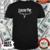 Premium Zach Top Logo shirt optimized showing front view of a comfortable crew neck cotton shirt