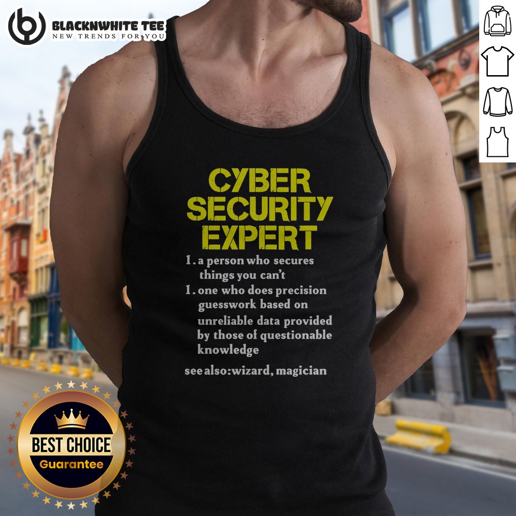 pretty-cybersecurity-expert-humour-tank-top Pretty Cybersecurity Expert Humour Tank Top featuring a clever graphic design for tech enthusiasts