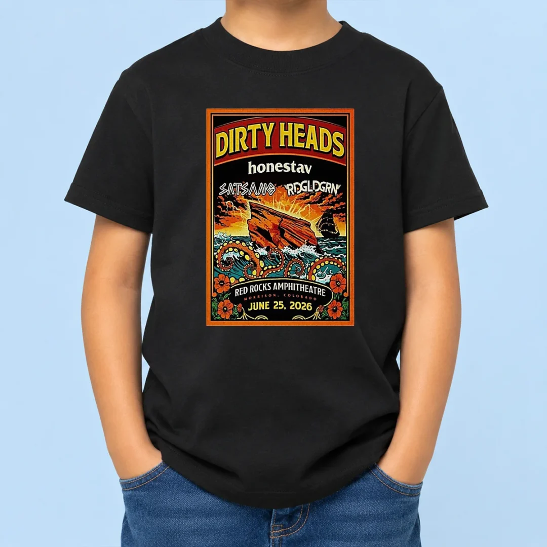 pretty-dirty-heads-morrison-red-rocks-amphitheatre-jun-25-2026-poster-kids-t-shirt Pretty Dirty Heads Morrison Red Rocks Amphitheatre Jun 25 2026 Poster Kids T-Shirt