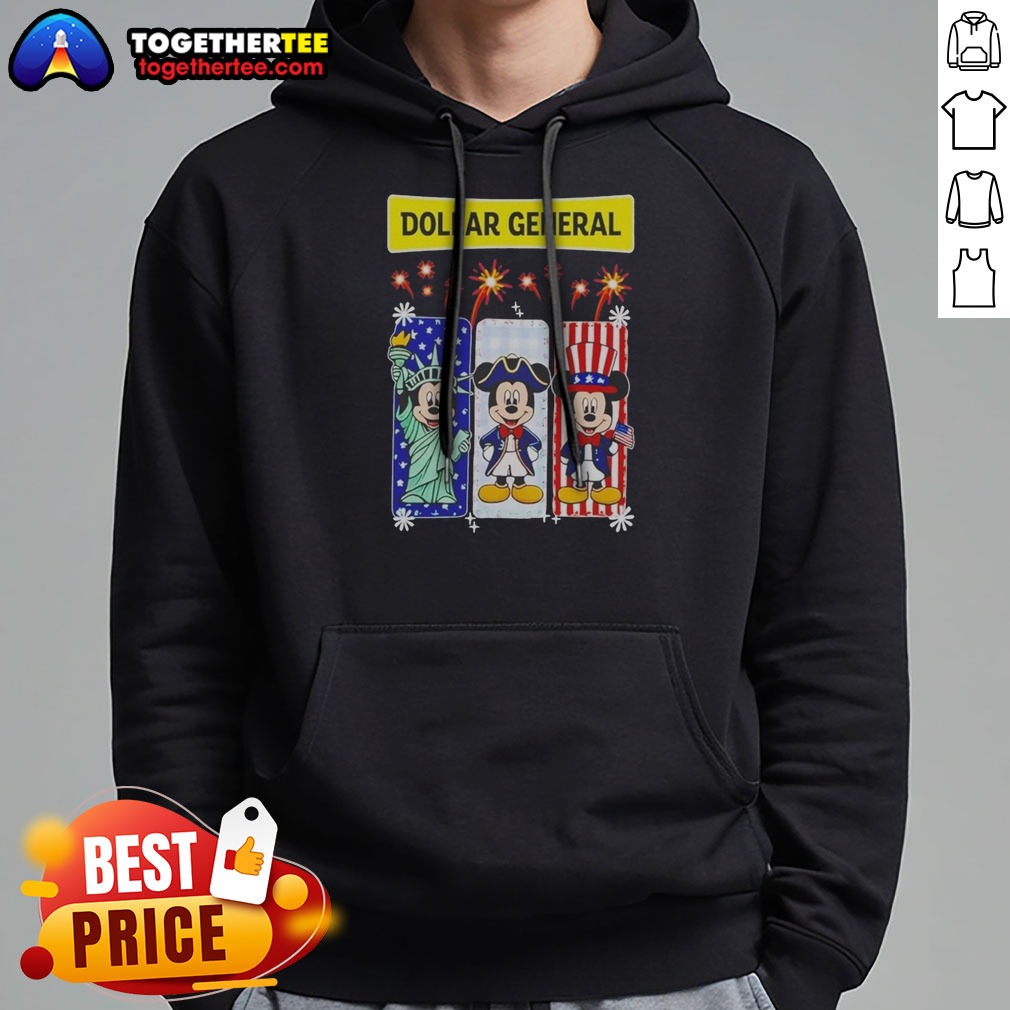Pretty Dollar General Mickey Mouse Patriotic Characters Hoodie Pretty Dollar General Mickey Mouse Patriotic Characters Hoodie featuring a comfortable pullover design with patriotic Mickey Mouse graphics