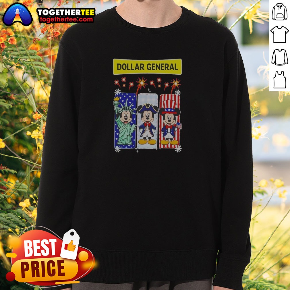 pretty-dollar-general-mickey-mouse-patriotic-characters-sweatshirt Pretty Dollar General Mickey Mouse Patriotic Characters Sweatshirt featuring vibrant patriotic Mickey Mouse graphics on a cozy sweatshirt