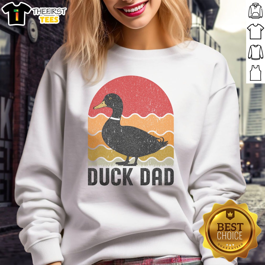 pretty-duck-dad-sweatshirt Pretty Duck Dad Sweatshirt featuring a playful duck graphic, perfect for casual wear.
