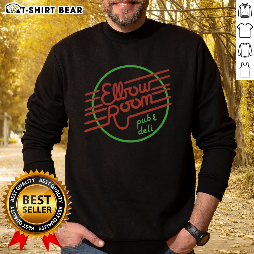 pretty-elbow-room-pub-and-deli-graphic-logo-sweatshirt Pretty Elbow Room Pub And Deli Graphic Logo Sweatshirt showcasing a vibrant graphic design.