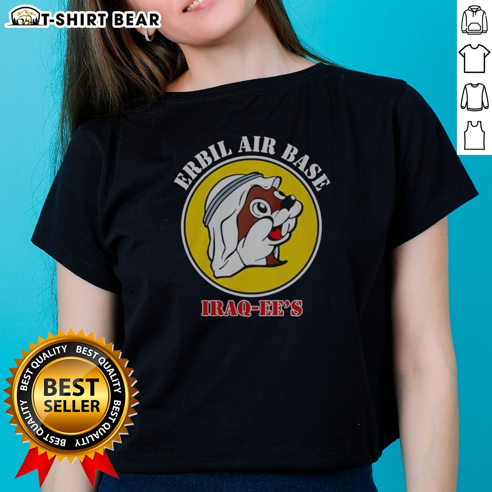 pretty-erbil-air-base-iraq-ee-s-buc-ees-logo-parody-ladies-shirt Pretty Erbil Air Base Iraq Ee'S Buc Ees Logo Parody Ladies Shirt featuring a unique logo design.