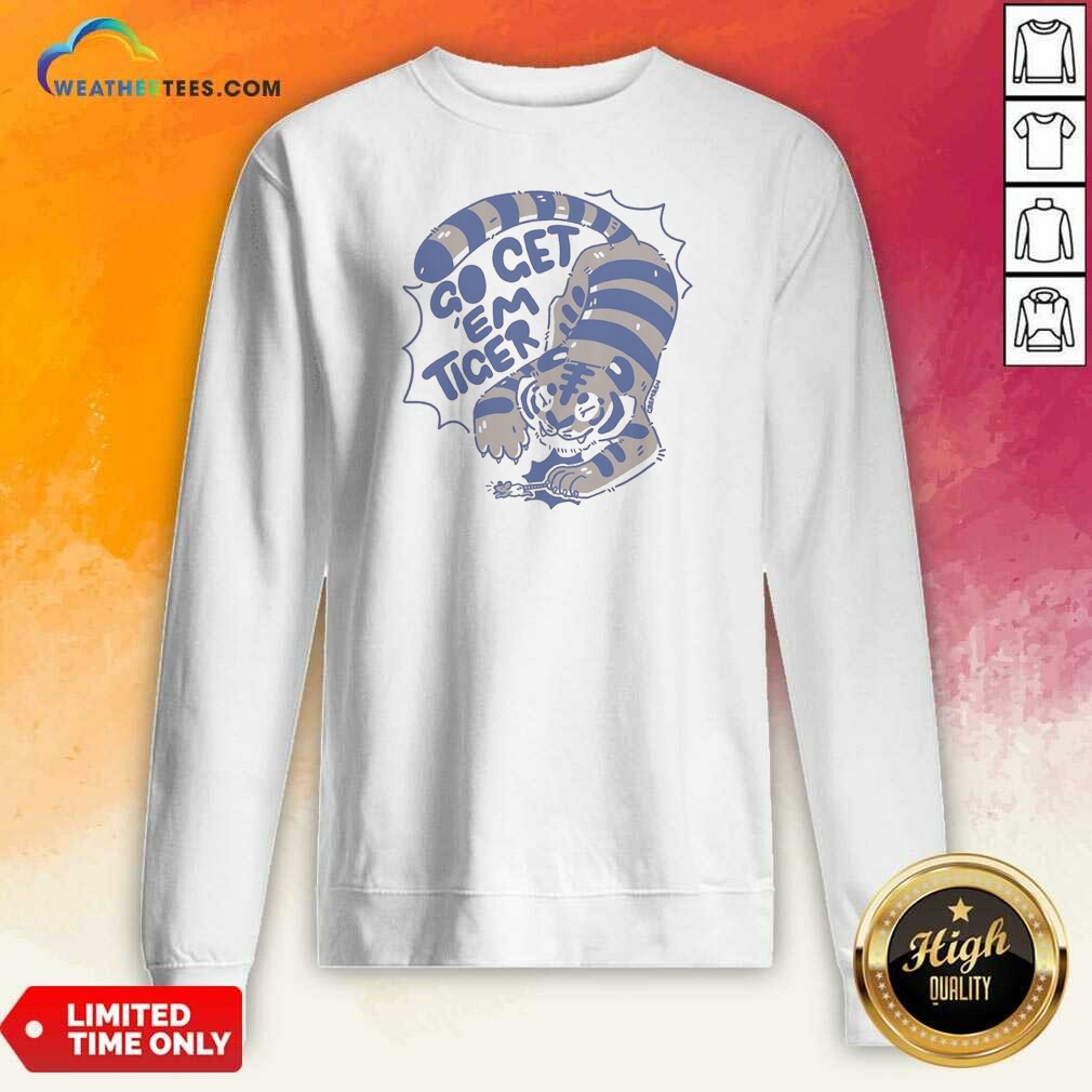 pretty-go-get-em-tiger-cute-little-cub-chasing-a-mouse-in-the-jungle-illustration-sweatshirt-sweatshirt Pretty Go Get Em Tiger Cute Little Cub Chasing A Mouse In The Jungle Illustration Sweatshirt