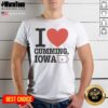 Pretty I Heart Cumming Iowa shirt featuring bold lettering on a comfortable short-sleeve cotton tee