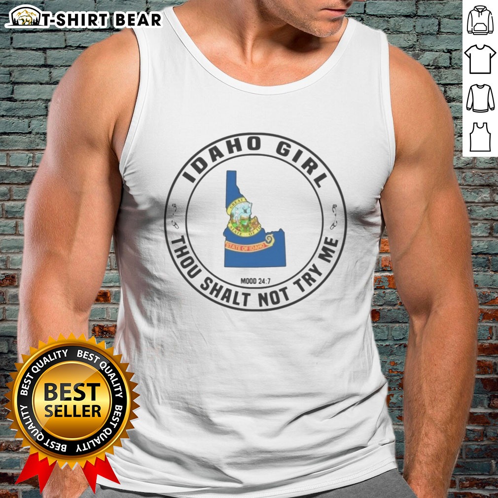 pretty-idaho-girl-thou-shalt-not-try-me-mood-24-7-idaho-state-map-tank-top Pretty Idaho Girl Thou Shalt Not Try Me Mood 24 7 Idaho State Map Tank top in vibrant colors for Idaho enthusiasts.