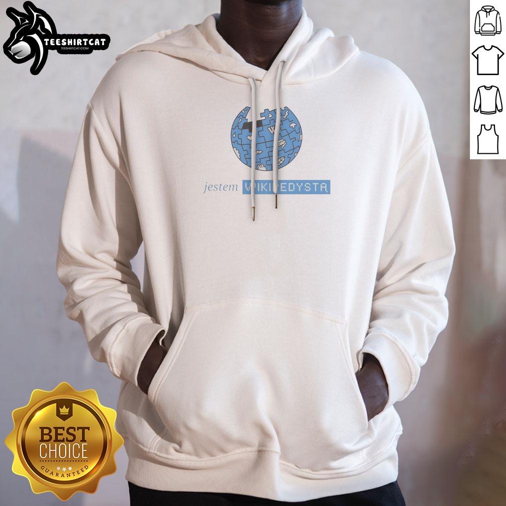 pretty-jestem-wikipedysta-logo-hoodie Pretty Jestem Wikipedysta Logo Hoodie in black, featuring a front graphic print on a comfortable pullover hoodie