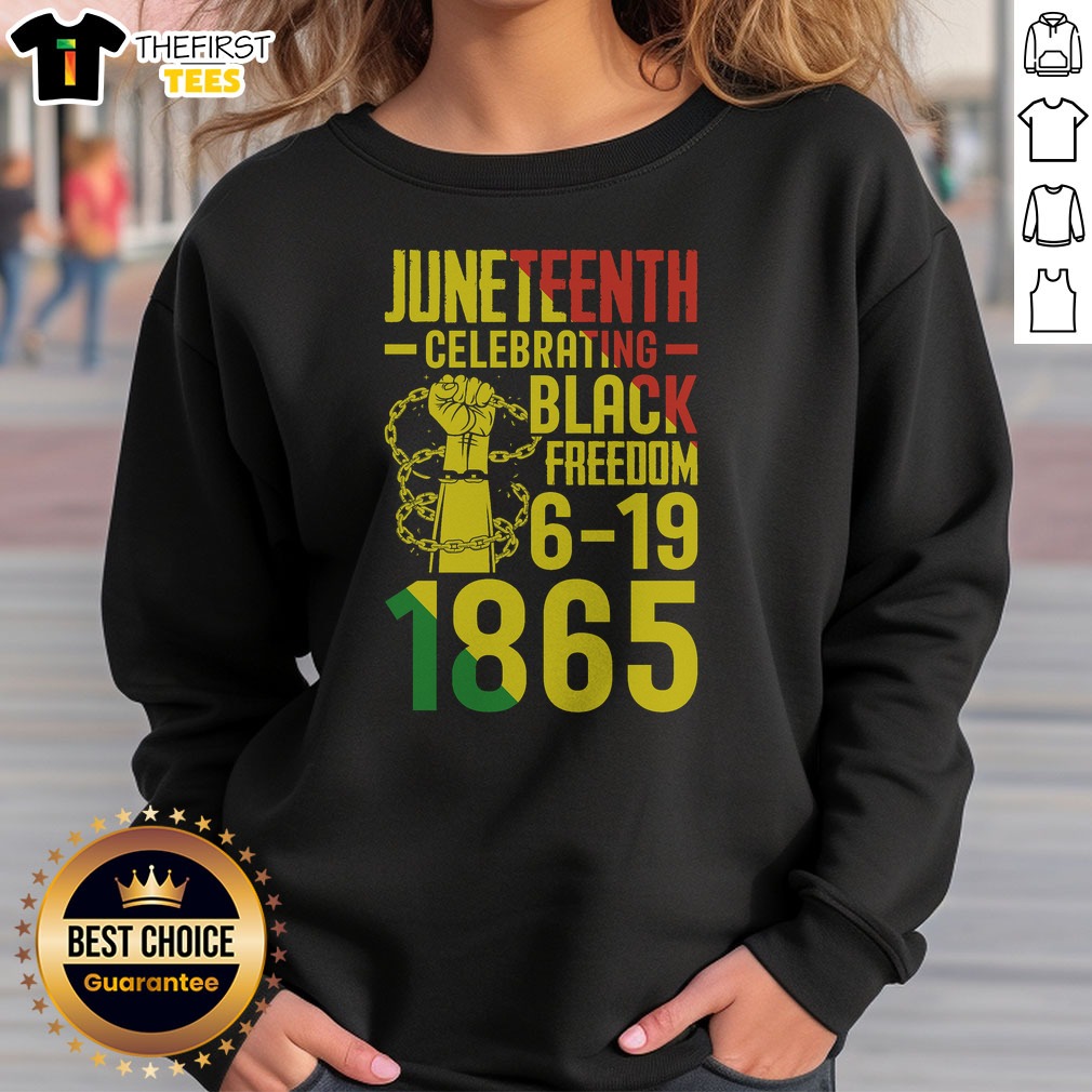 pretty-juneteenth-celebrating-black-freedom-6-19-1865-sweatshirt Pretty Juneteenth Celebrating Black Freedom 6 19 1865 Sweatshirt featuring vibrant colors and meaningful design.