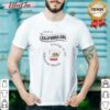 Pretty Just A California Girl Living In An Arkansas World shirt optimized, women's fitted short sleeve tee in white