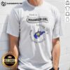 Pretty Just A Wisconsin Girl Living In A West Virginia World Shirt on a white cotton short sleeve tee