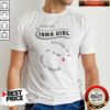 Pretty Just An Iowa Girl Living In A Hawaii World Hawaii State Map shirt optimized for showcasing vibrant design
