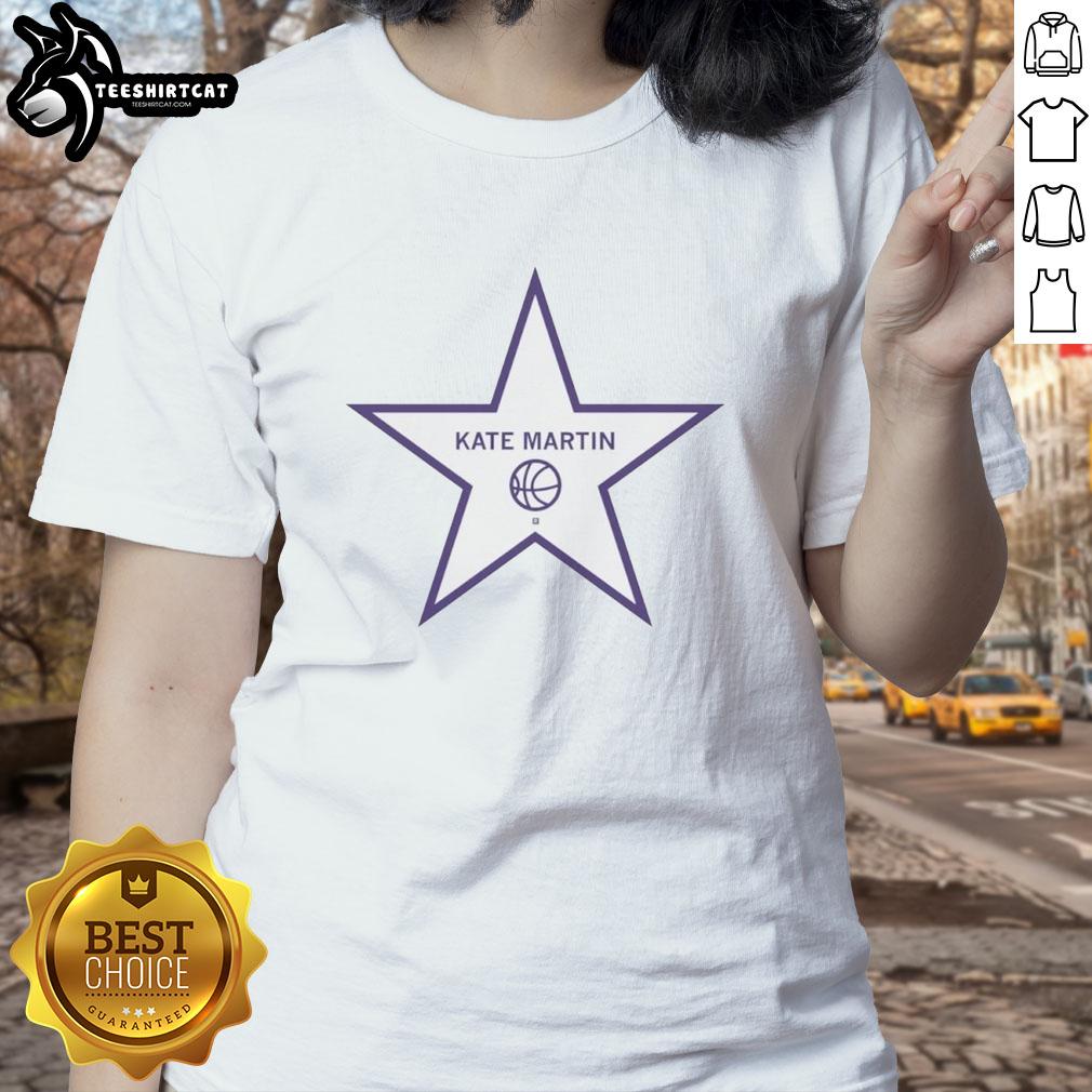 pretty-kate-martin-basketball-star-player-ladies-tee Alt Text: Pretty Kate Martin, basketball star player, wearing a stylish ladies tee on the court, showcasing her athleticism.