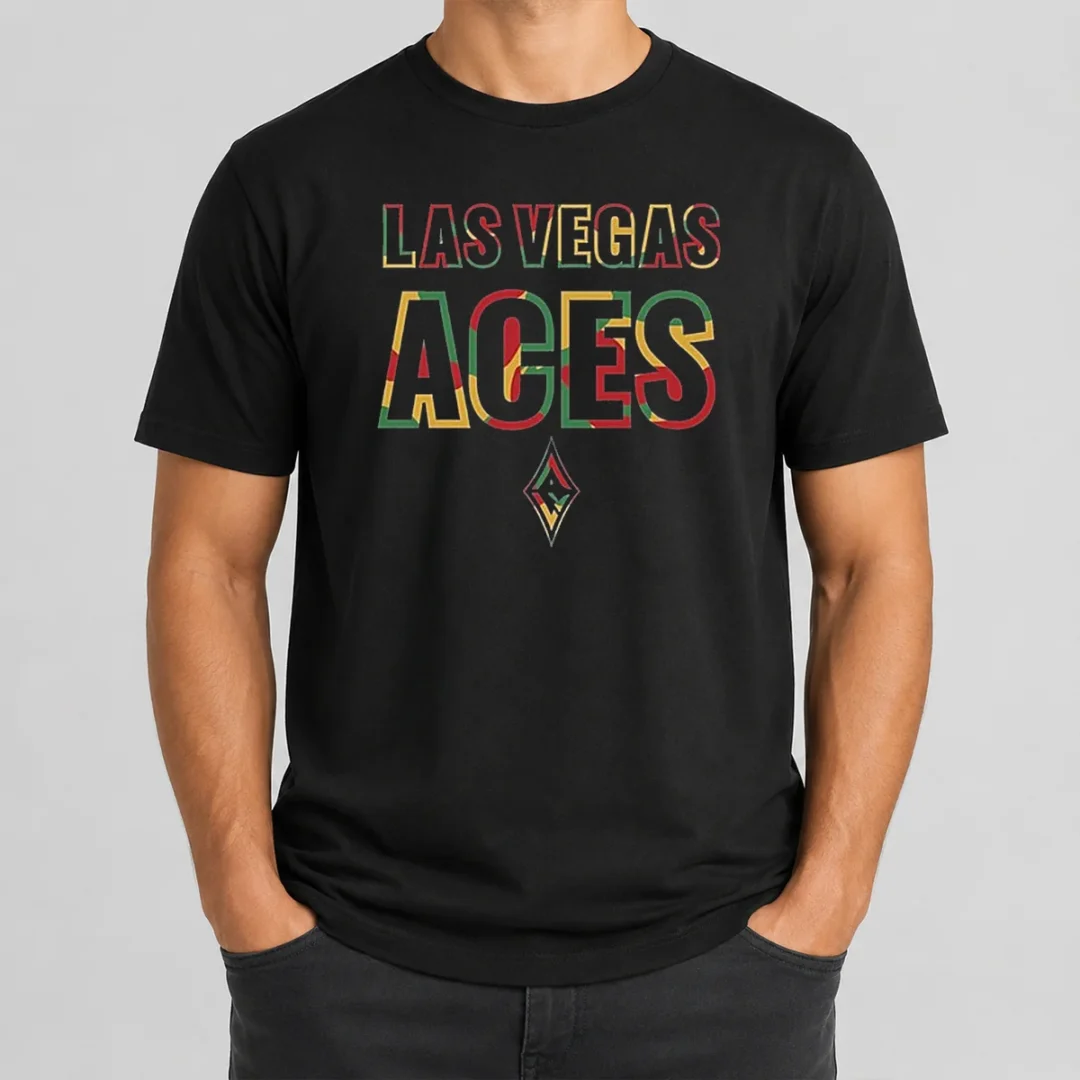 Pretty Las Vegas Aces Juneteenth Logo T Shirt Pretty Las Vegas Aces Juneteenth Logo t shirt featuring vibrant team and Juneteenth colors on a comfortable cotton tee
