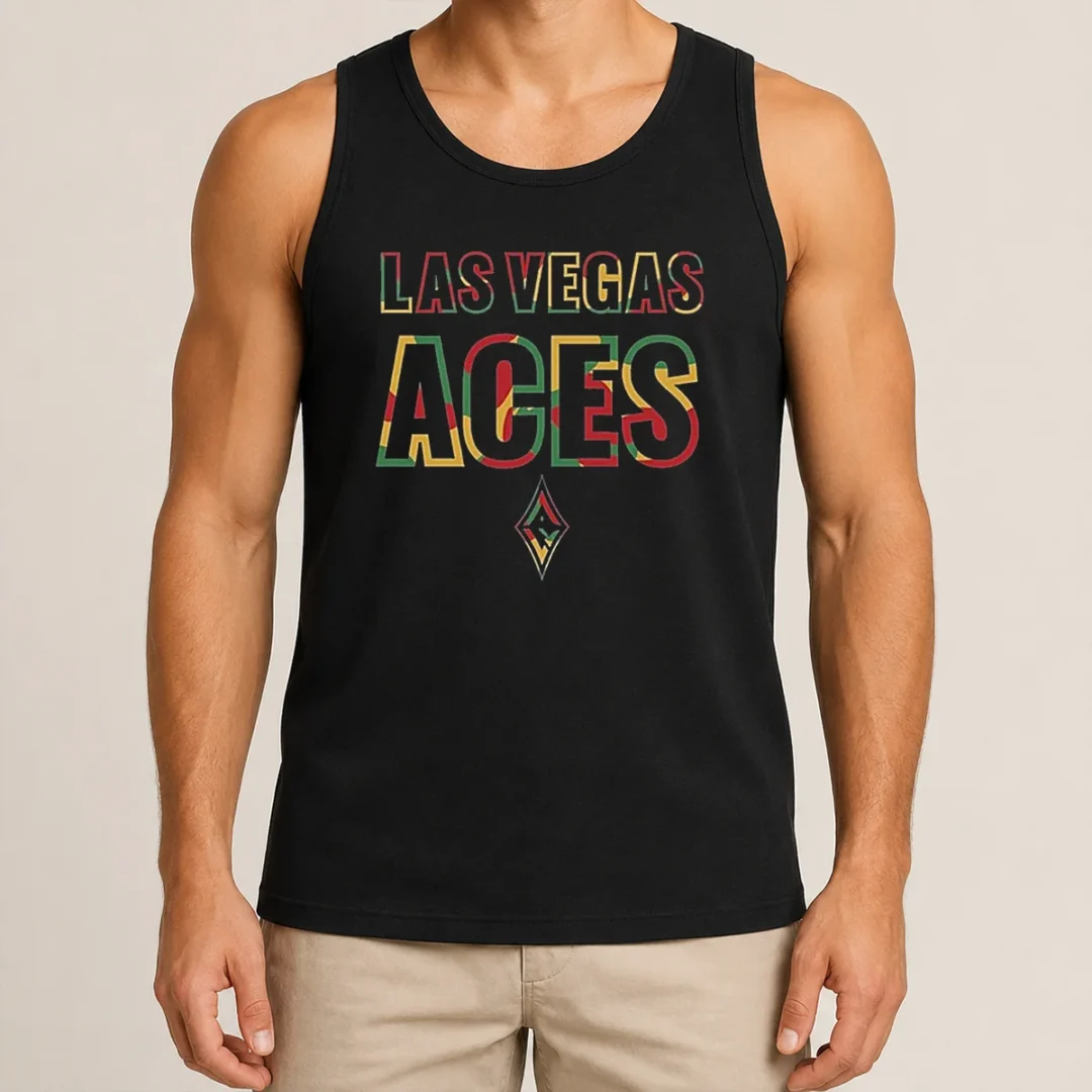 Pretty Las Vegas Aces Juneteenth Logo Tank Top Pretty Las Vegas Aces Juneteenth Logo Tank Top