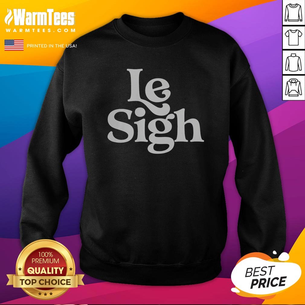 pretty-le-sigh-sweatshirt Pretty Le Sigh sweatshirt in soft fabric with classic fit and ribbed cuffs